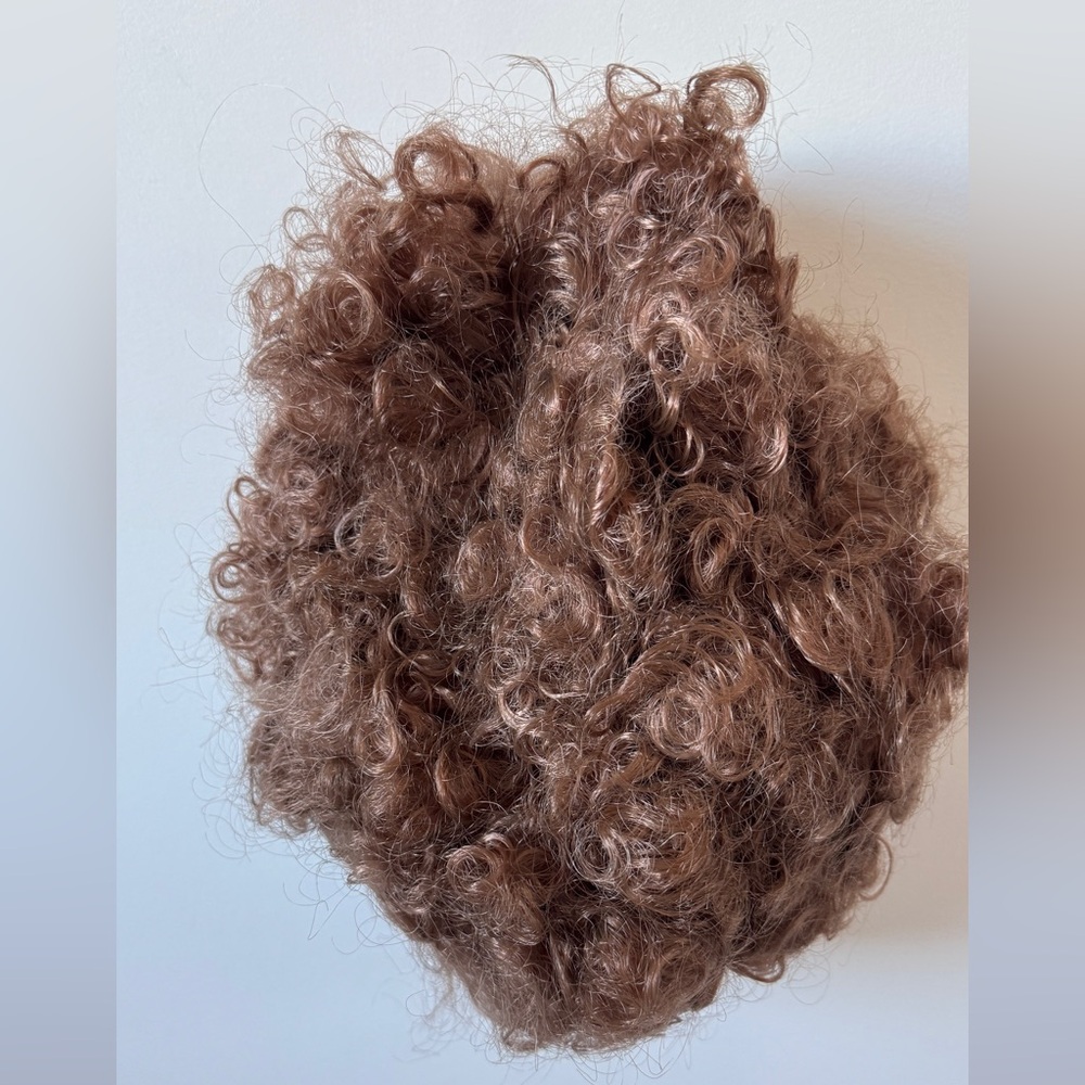 Afro Napoleon Dynamite Curly Brown Hair Wig Costume - Picture 2 of 3